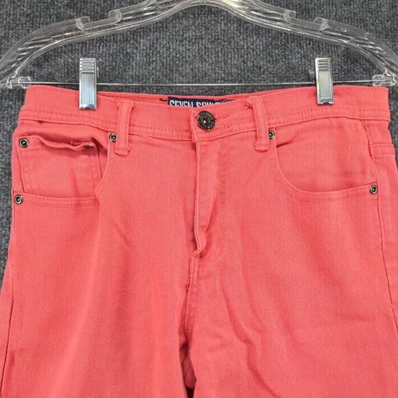 Seven Souls Mens Shorts Pink Size 29 5 Pocket Cotton Belt Loops - Picture 6 of 11